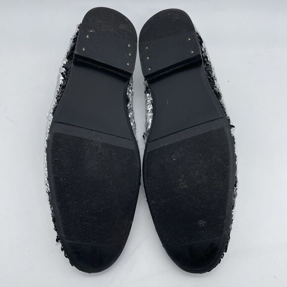 Giorgio Brutini Sequin Dress Shoes Loafers Men\'s 8M Black to Silver Party Prom main image 11